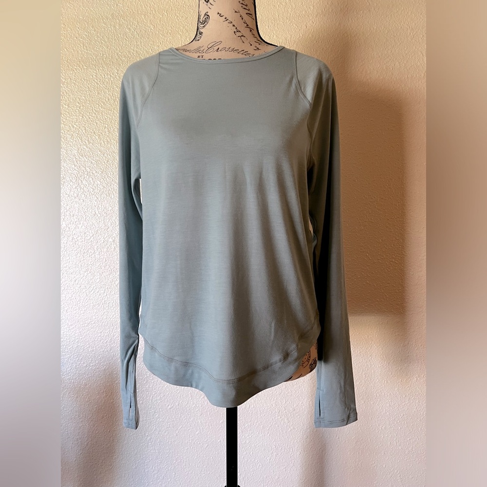 SWEATY BETTY Breathe Easy Long Sleeve Top - Vapour Blue